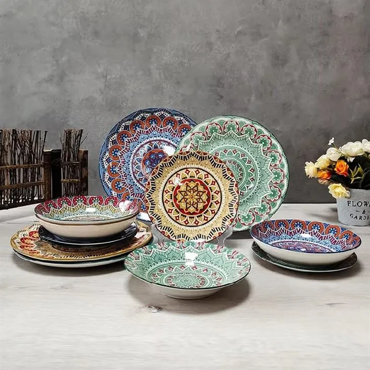 Kev cai tsim Floral Ceramic Decal Phaj Lag luam wholesale