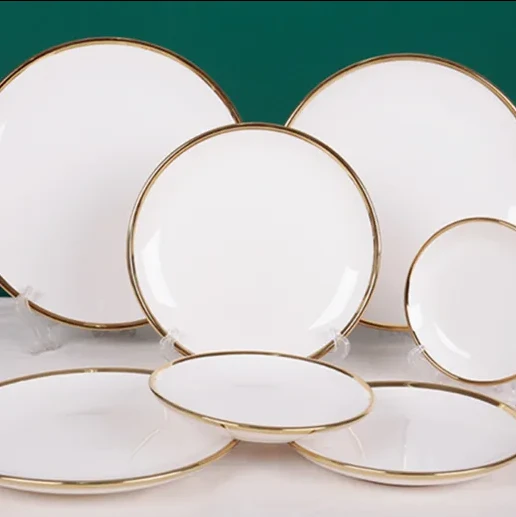 Cov qauv pub dawb Multi Size Noj hmo Ceramic